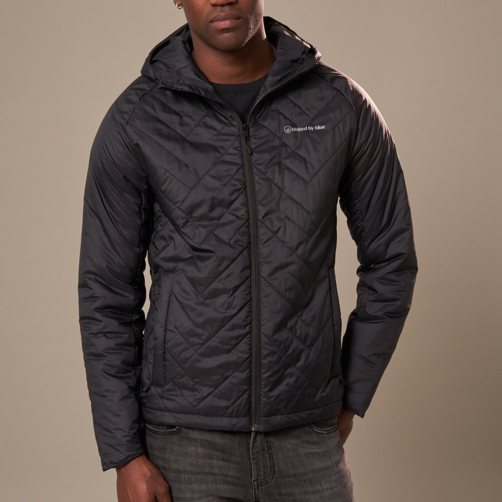 United by Blue - Bison Ultralight Packable Hooded Jacket - S - Black